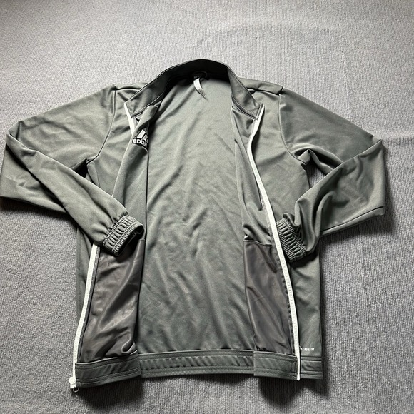 Adidas‎ Men's Large Jacket Zip Lightweight Aeroready Athletic Windbreaker *read - Picture 7 of 11